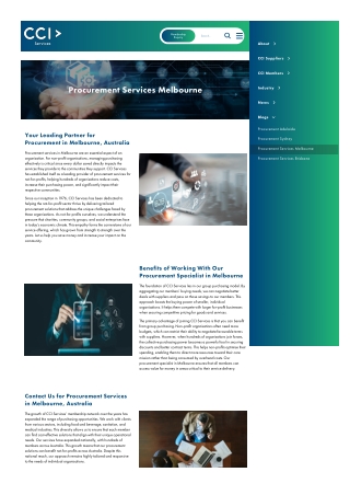 Procurement services melbourne