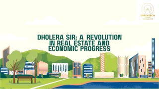 Residential Development in Dholera SIR Promotes Modern Living and Smart Infrast