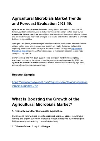 Agricultural Microbials Market Trends and Forecast Evaluation 2021-30 (1)