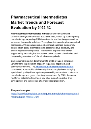 Pharmaceutical Intermediates Market Trends  (2)