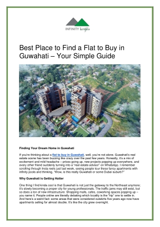 Flat to Buy in Guwahati | Premium Apartments to Buy in Guwahati