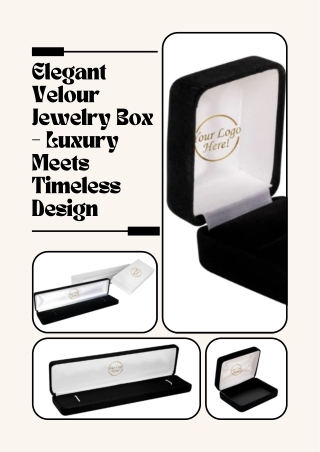 Elegant Velour Jewelry Box – Luxury Meets Timeless Design