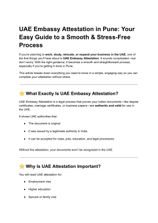 UAE Embassy Attestation in Pune_ Everything You Need to Know for a Smooth UAE Journey (1)