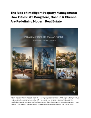 Smart Property Management for Modern Cities