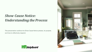 Show Cause Notice Meaning