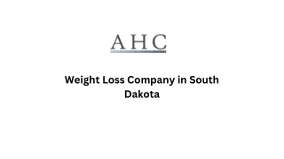 Weight Loss Company in South Dakota