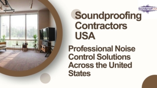 Professional Noise Control Solutions Across the United States