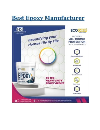 Best Epoxy Manufacturer