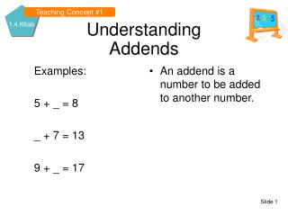 Understanding Addends