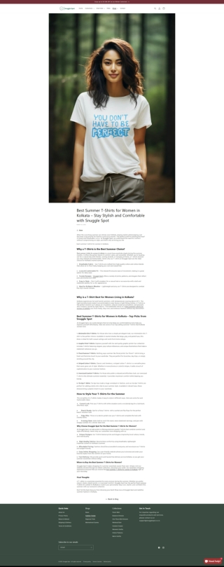 What Are the Best Summer T-Shirts for Women in Kolkata?