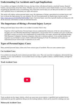 Injured in a Car Accident? Consult with a Lawyer Now