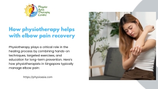 How physiotherapy helps with elbow pain recovery