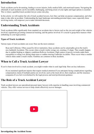 Truck Accident Lawyers: Your Guides in Pursuing Compensation After an Accident