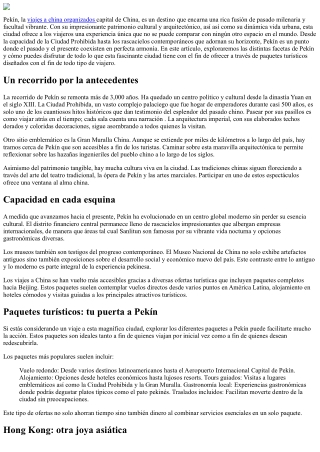 La historia y presente coexisten, explora nuestra propuesta turística para Pekín