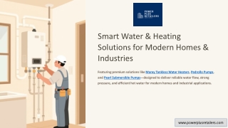 Premium Water & Heating Solutions Featuring Marey, Pedrollo, and Pearl