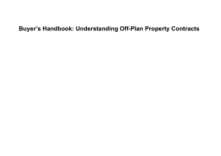 Buyer’s Handbook_ Understanding Off-Plan Property Contracts