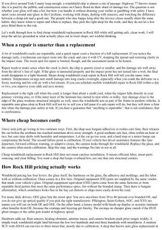 Finding Cheap Windshield Replacement Rock Hill Without Sacrificing Quality
