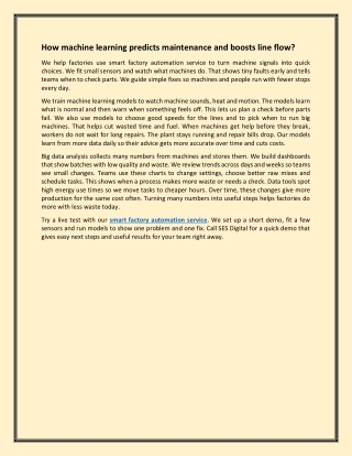 How machine learning predicts maintenance and boosts line flow