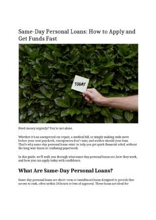 Instant Personal Loans with Cash in Minutes