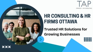 HR Consulting & HR Firms Ottawa  TAP Strategy Canada