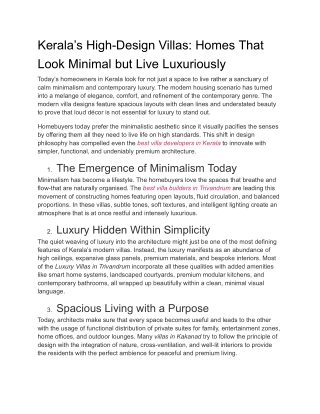 Kerala’s High-Design Villas_ Homes That Look Minimal but Live Luxuriously