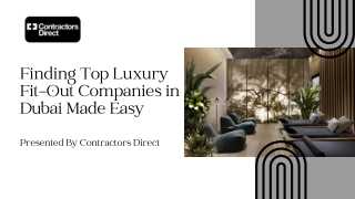 Dubai’s Trusted Platform | Finding Top Luxury Fit-Out Companies in Dubai Made Ea