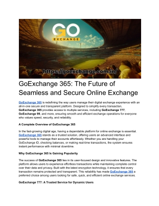 goexchange 365