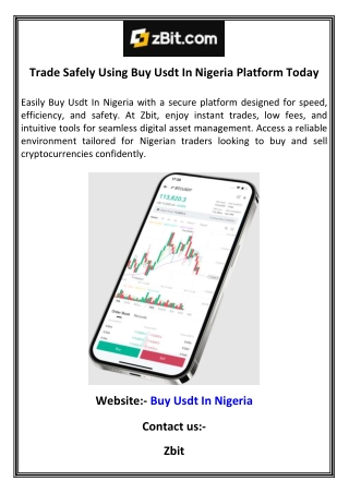 Trade Safely Using Buy Usdt In Nigeria Platform Today