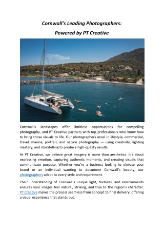 Cornwalls Leading Photographers