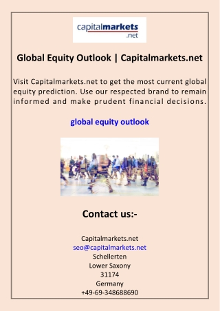 Global Equity Outlook Capitalmarkets.net