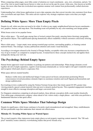 Mastering White Space for Sleek, Modern Websites