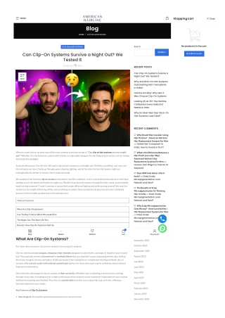 Can Clip-On Systems Survive a Night Out? We Tested It