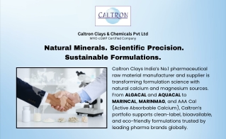 Pharma Formulation Innovation with Natural Calcium and Magnesium Sources