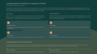 Leading App Development Company in Noida 
