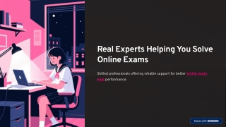 Real Experts Helping You Solve Online Exams | Trusted Online Exam Support