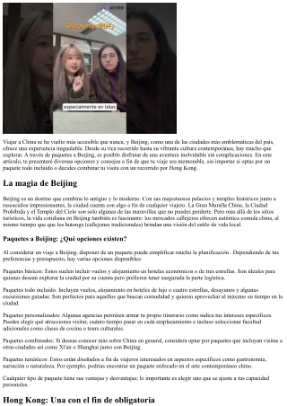 Beijing al disposición de tu alcance con estos asombrosos promociones