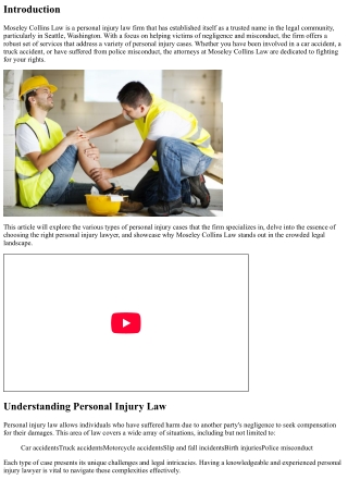 Moseley Collins Law: A Name You Can Trust