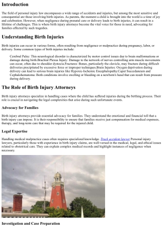 Birth Injury Attorneys: A Voice for Those in Need