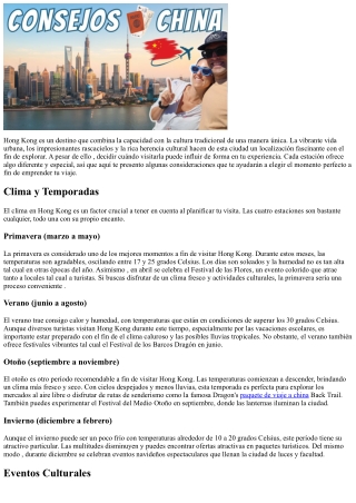 El Momento Ideal con el fin de Viajar Hong Kong: Consejos a fin de  Elegir tu Pa