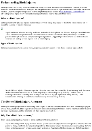 Birth Injury Attorneys: Advocating for the Rights of Newborns and Families