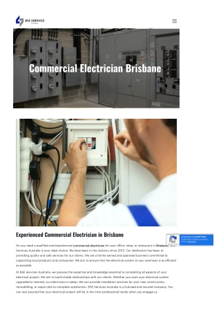 Commercial Electrician Brisbane