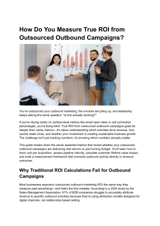 How Do You Measure True ROI from Outsourced Outbound Campaigns_