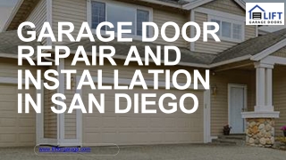 Reliable Garage Door Repair and Installation Services in San Diego