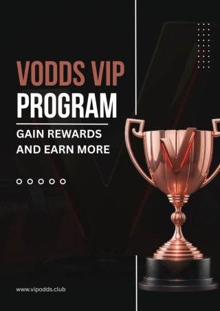 Vodds VIP Program Gain Rewards and Earn More
