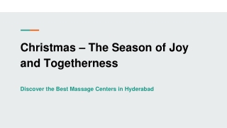 Christmas – The Season of Joy and Togetherness