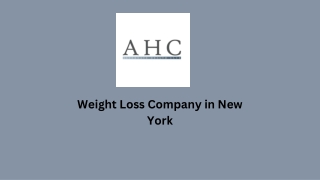 Weight Loss Company New York