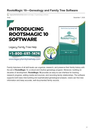 RootsMagic 10