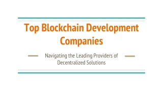 Top Blockchain Development Companies to Watch in 2025