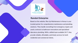 Professional Plumbing Service in Kenya Trusted Experts  ramdutenterprise.com