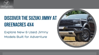 Buy Suzuki Jimny  New & Used Jimny for Sale  Greenacres 4x4